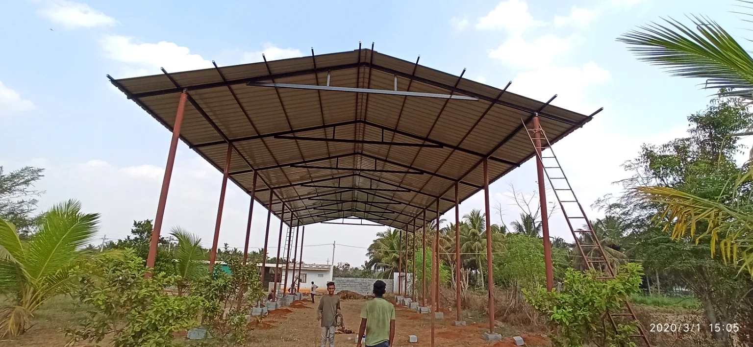 Industrial Open Shed for Warehouse Shed Construction in Bengaluru