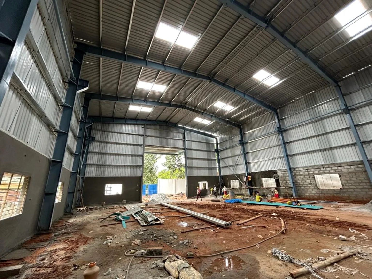 Industrial warehouse steel structure by MD FABRICATIONS